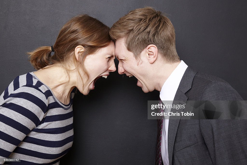 Couple fighting