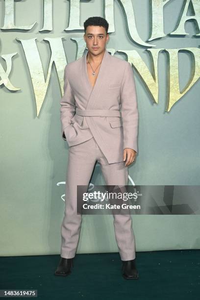 Kyron Hamilton attends the world premiere of "Peter Pan & Wendy" at The Curzon Mayfair on April 20, 2023 in London, England.