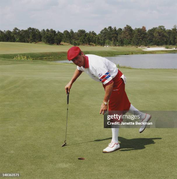 American professional golfer Payne Stewart in Florida, 1995.