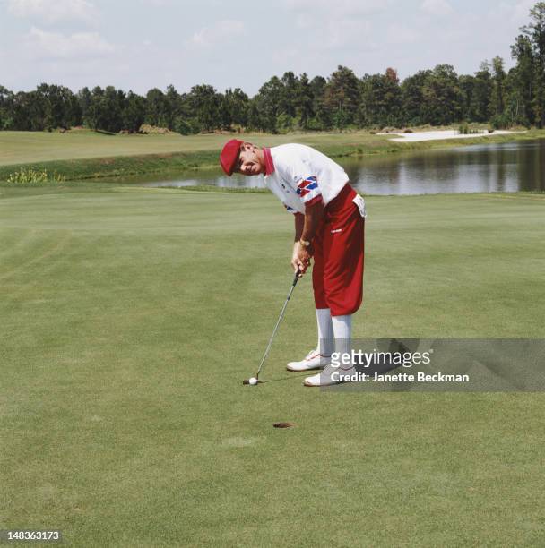 American professional golfer Payne Stewart in Florida, 1995.