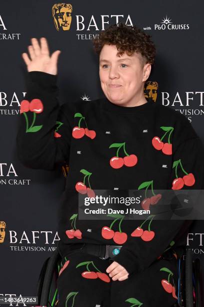 Jess Thom attends the BAFTA Television Craft and BAFTA Television Awards Nominees Party on April 20, 2023 in London, England.