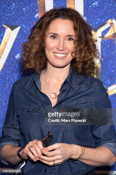 Marie-Sophie Lacarrau attends the photocall during the "Harry Potter: The Exhibition" at 1 Place de la Porte de Versailles on April 20, 2023 in...