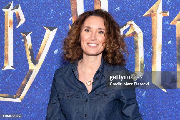 Marie-Sophie Lacarrau attends the photocall during the "Harry Potter: The Exhibition" at 1 Place de la Porte de Versailles on April 20, 2023 in...