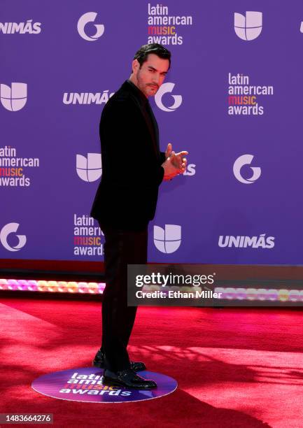 David Zepeda attends the 2023 Latin American Music Awards at MGM Grand Garden Arena on April 20, 2023 in Las Vegas, Nevada.