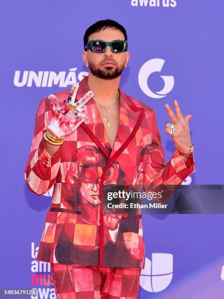 Justin Quiles attends the 2023 Latin American Music Awards at MGM Grand Garden Arena on April 20, 2023 in Las Vegas, Nevada.
