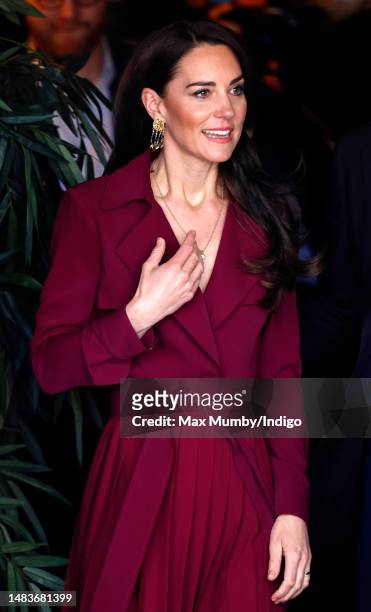 Catherine, Princess of Wales visits The Rectory on April 20, 2023 in Birmingham, England. The Prince and Princess of Wales are visiting the city to...