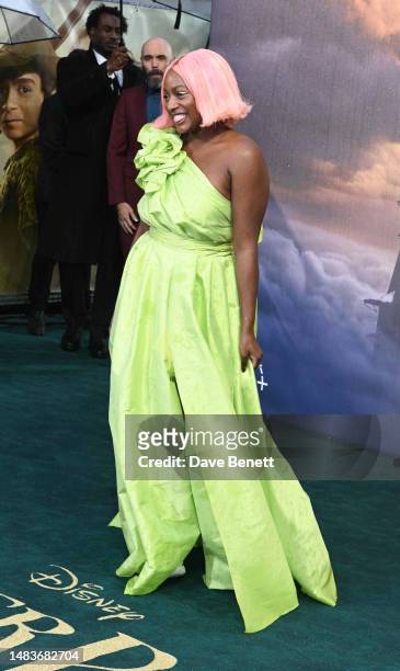 Cuppy attends the World Premiere of "Peter Pan & Wendy" at The Curzon Mayfair on April 20, 2023 in London, England.