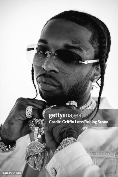 Rapper Pop Smoke is photographed for Rolling Stone Magazine on February 6, 2020 in New York City.