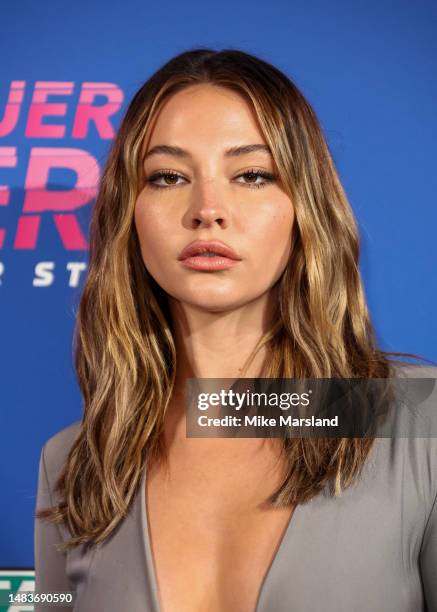 Madelyn Cline attends the 60th anniversary party of TAG Heuer Carrera at Outernet London on April 20, 2023 in London, England.