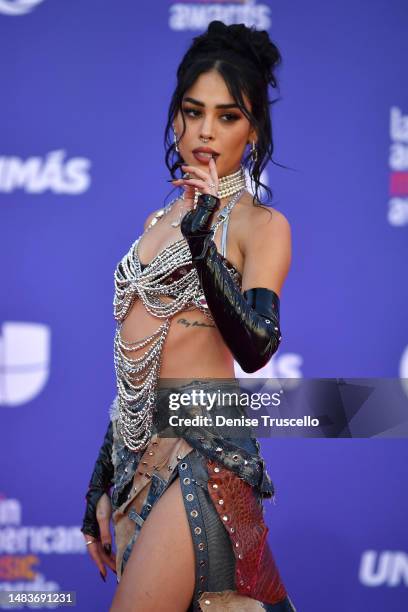 Danna Paola attends the 2023 Latin American Music Awards at MGM Grand Garden Arena on April 20, 2023 in Las Vegas, Nevada.