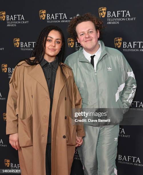 Izuka Hoyle and Jack Rooke attends the BAFTA Television Craft and BAFTA Television Awards Nominees Party at the Tate Britain on April 20, 2023 in...