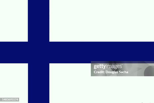 illuminated image of finland national flag - finish flag stock pictures, royalty-free photos & images