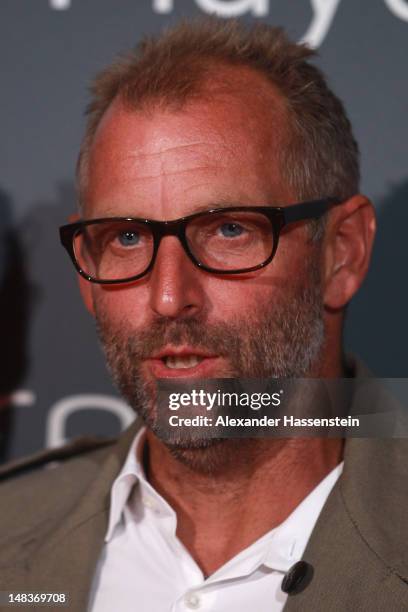 Thomas Muster arrives for the Mercedes Cup Charity Players Night at Breuningers during the Mercedes Cup 2012 at the TC Weissenhof on July 14, 2012 in...