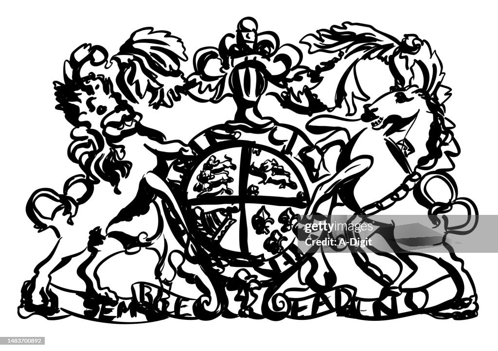Royal Insignia Wood Carving Ink
