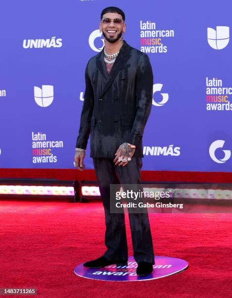 Anuel AA attends the 2023 Latin American Music Awards at MGM Grand Garden Arena on April 20, 2023 in Las Vegas, Nevada.
