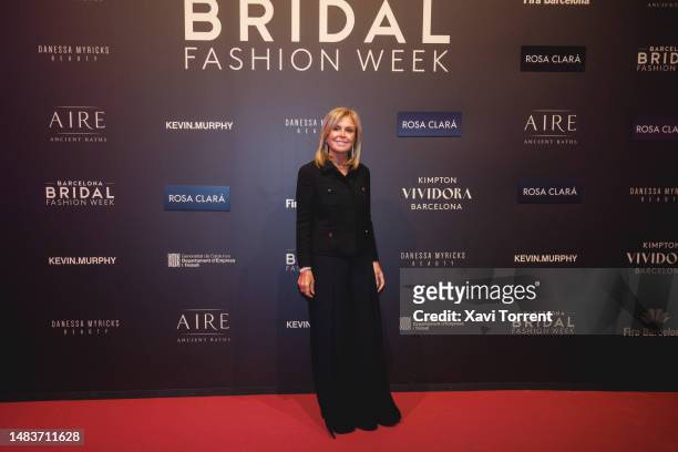 Rosa Clara attends the Rosa Clara show photocall during day 2 of Barcelona Bridal Week 2023 on April 20, 2023 in Barcelona, Spain.