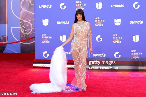 Zuleyka Rivera attends the 2023 Latin American Music Awards at MGM Grand Garden Arena on April 20, 2023 in Las Vegas, Nevada.