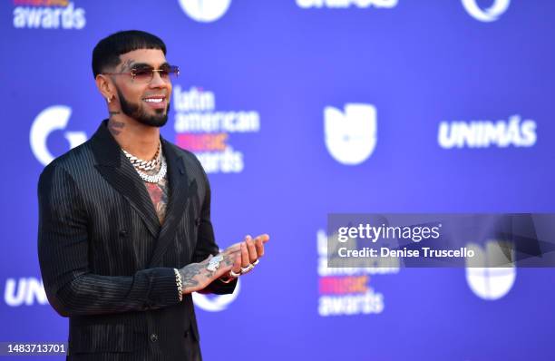 Anuel AA attends the 2023 Latin American Music Awards at MGM Grand Garden Arena on April 20, 2023 in Las Vegas, Nevada.