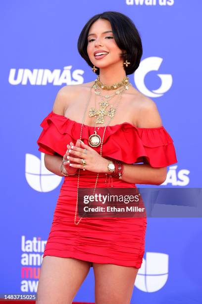 Ángela Aguilar attends the 2023 Latin American Music Awards at MGM Grand Garden Arena on April 20, 2023 in Las Vegas, Nevada.