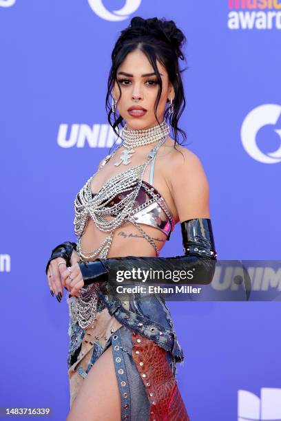 Danna Paola attends the 2023 Latin American Music Awards at MGM Grand Garden Arena on April 20, 2023 in Las Vegas, Nevada.