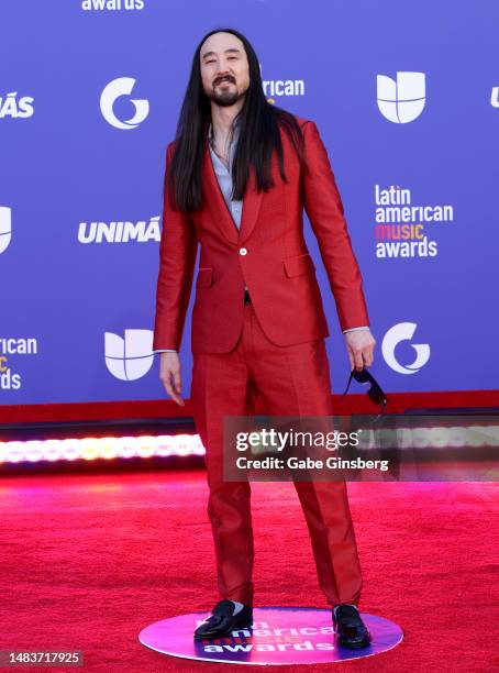 Steve Aoki attends the 2023 Latin American Music Awards at MGM Grand Garden Arena on April 20, 2023 in Las Vegas, Nevada.