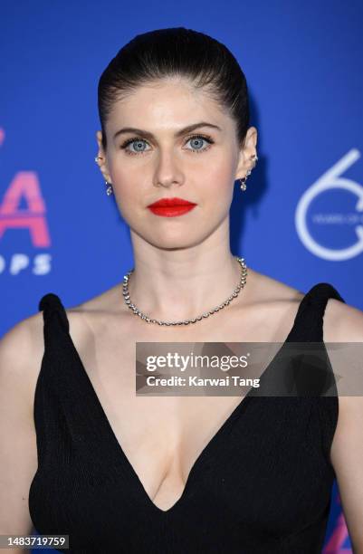 Alexandra Daddario attends the 60th anniversary party of TAG Heuer Carrera at Outernet London on April 20, 2023 in London, England.
