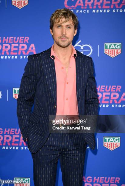 Ryan Gosling attends the 60th anniversary party of TAG Heuer Carrera at Outernet London on April 20, 2023 in London, England.