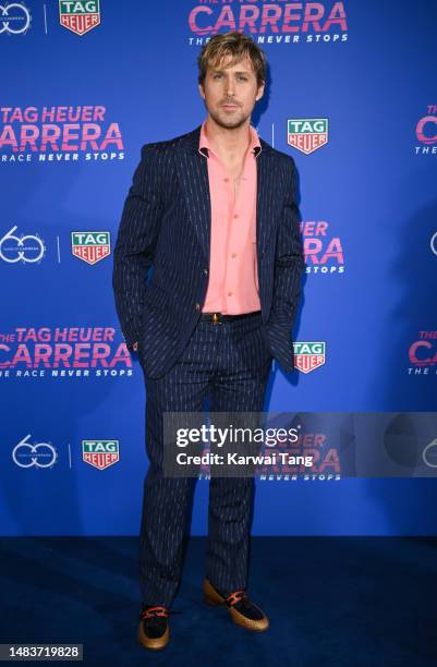 Ryan Gosling attends the 60th anniversary party of TAG Heuer Carrera at Outernet London on April 20, 2023 in London, England.