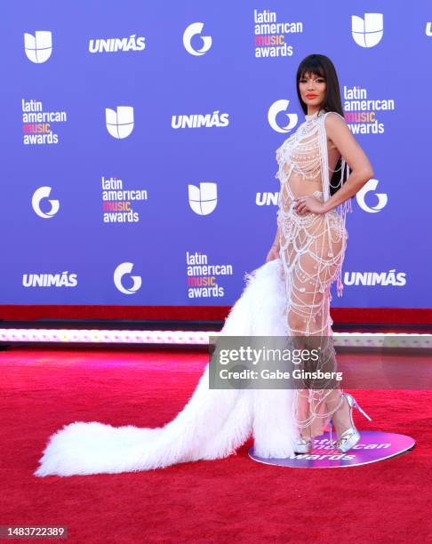 Zuleyka Rivera attends the 2023 Latin American Music Awards at MGM Grand Garden Arena on April 20, 2023 in Las Vegas, Nevada.