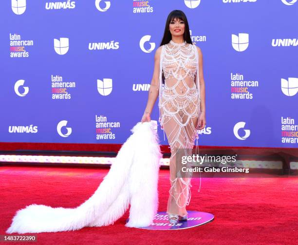 Zuleyka Rivera attends the 2023 Latin American Music Awards at MGM Grand Garden Arena on April 20, 2023 in Las Vegas, Nevada.