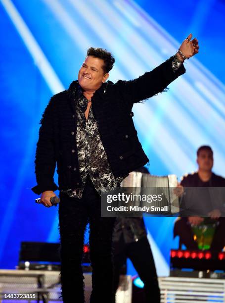 Carlos Vives performs onstage during the 2023 Latin American Music Awards at MGM Grand Garden Arena on April 20, 2023 in Las Vegas, Nevada.