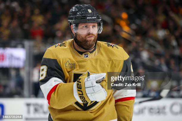 Phil Kessel of the Vegas Golden Knights skates during the second period against the Winnipeg Jets in Game Two of the First Round of the 2023 Stanley...