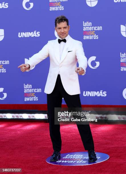 David Bisbal attends the 2023 Latin American Music Awards at MGM Grand Garden Arena on April 20, 2023 in Las Vegas, Nevada.