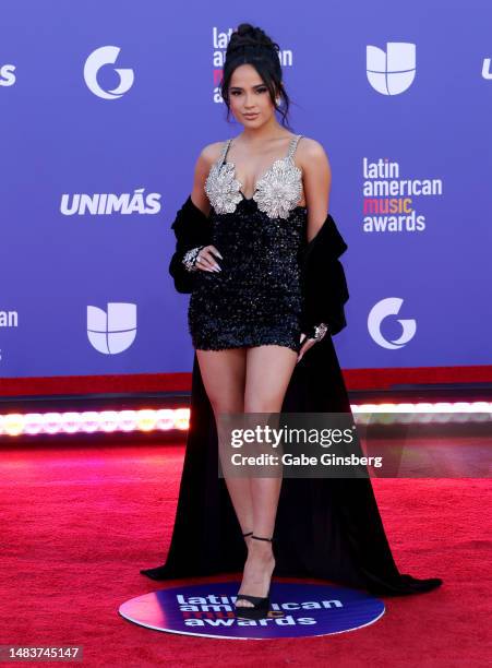 Becky G attends the 2023 Latin American Music Awards at MGM Grand Garden Arena on April 20, 2023 in Las Vegas, Nevada.