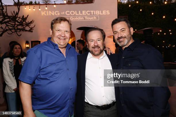 Andy Richter, Brent Montgomery and Jimmy Kimmel attend pre-premiere party for Wheelhouse and Spoke Studios' new series "King of Collectibles: The...