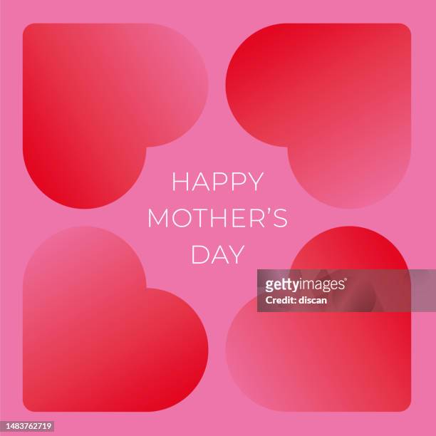 ilustraciones, imágenes clip art, dibujos animados e iconos de stock de tarjetas de felicitación del feliz día de las madres. - gift tag note