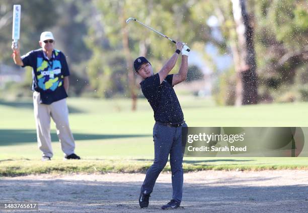 Danny Lee of the Iron Heads during day one of Liv Golf Adelaide at The Grange Golf Course on April 21, 2023 in Adelaide, Australia.