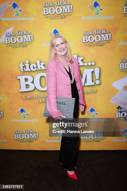 Patricia Lyden, as known as Patti Pink Cake attends opening night of "tick, tick...BOOM!" at Sydney Lyric Theatre on April 21, 2023 in Sydney,...