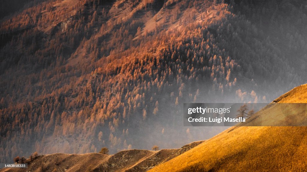 November in Val Maira, Piedmont, Italy