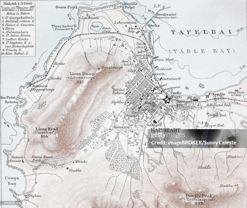 Historic Map Of Cape Town South Africa Historic Digitally Restored historic-map-of-cape-town-south-africa-historic-digitally-restored