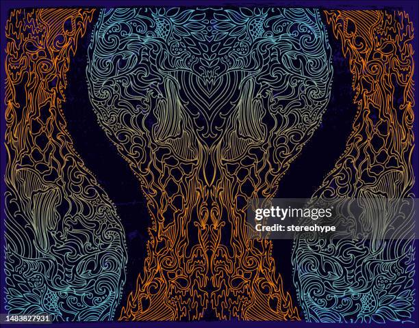cerebral - pineal gland third eye stock illustrations