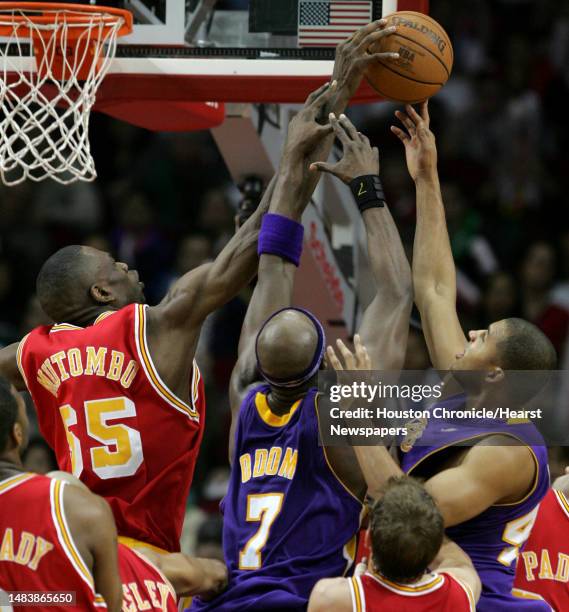 Brian Cook Rockets 218 Dikembe Mutombo And Block Stock Photos, High-Res Pictures, and ...