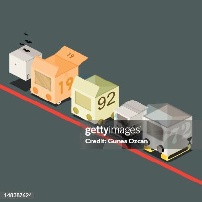 Box Racing Outline Illustration Car Boxes Race High-Res Vector Graphic - Getty Images