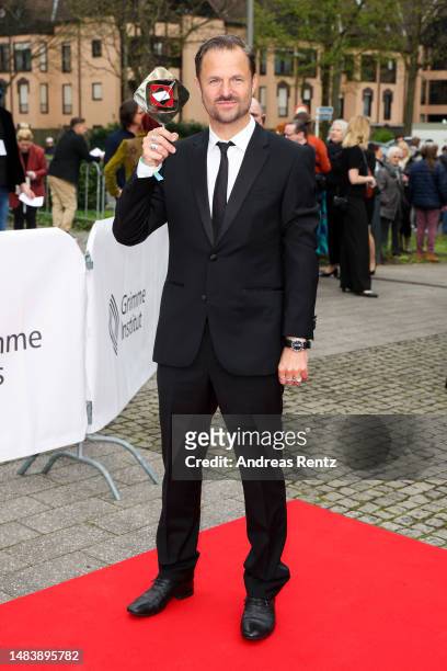 Philipp Hochmair, winner of the award "Fiktion" attends the annual Grimme Award at Theater Marl on April 21, 2023 in Marl, Germany.