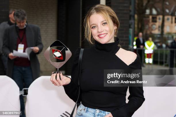 Jella Haase attends the annual Grimme Award at Theater Marl on April 21, 2023 in Marl, Germany.