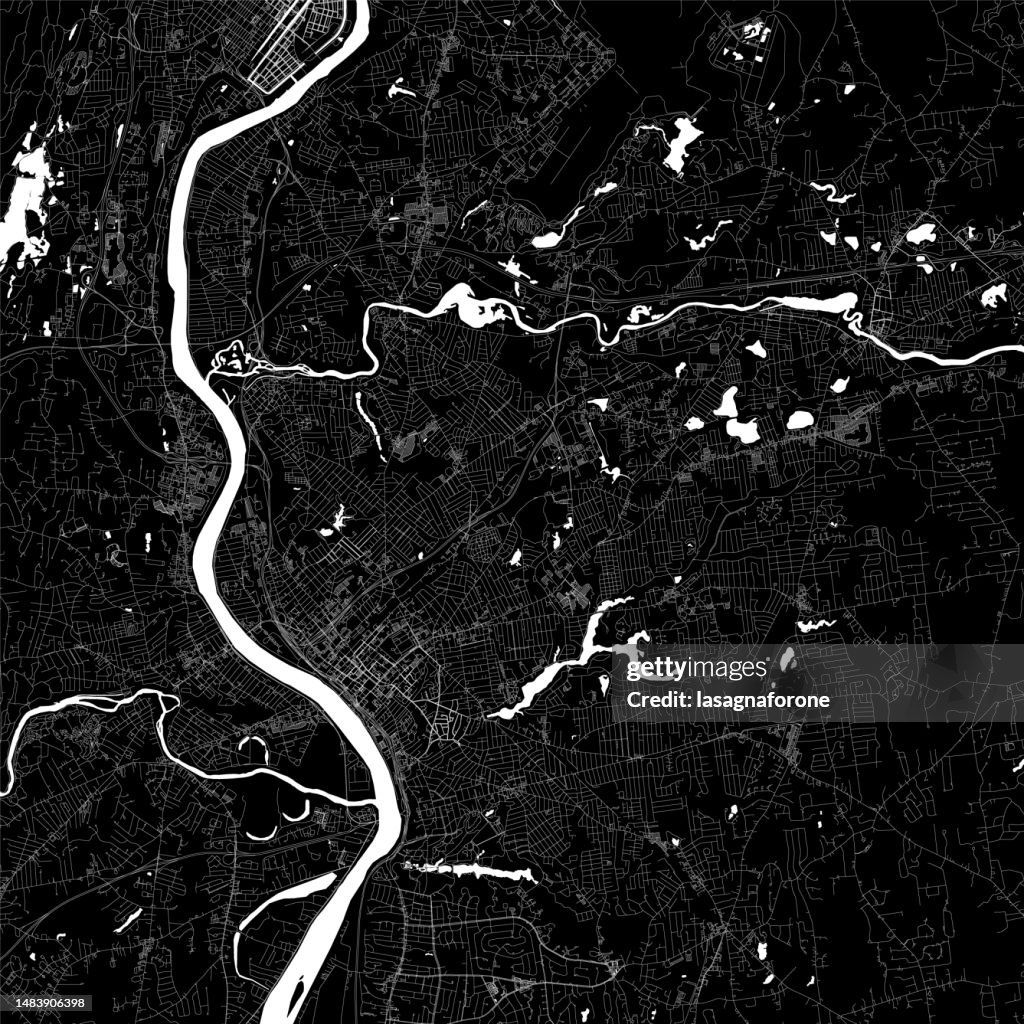 Springfield, Massachusetts, USA Vector Map