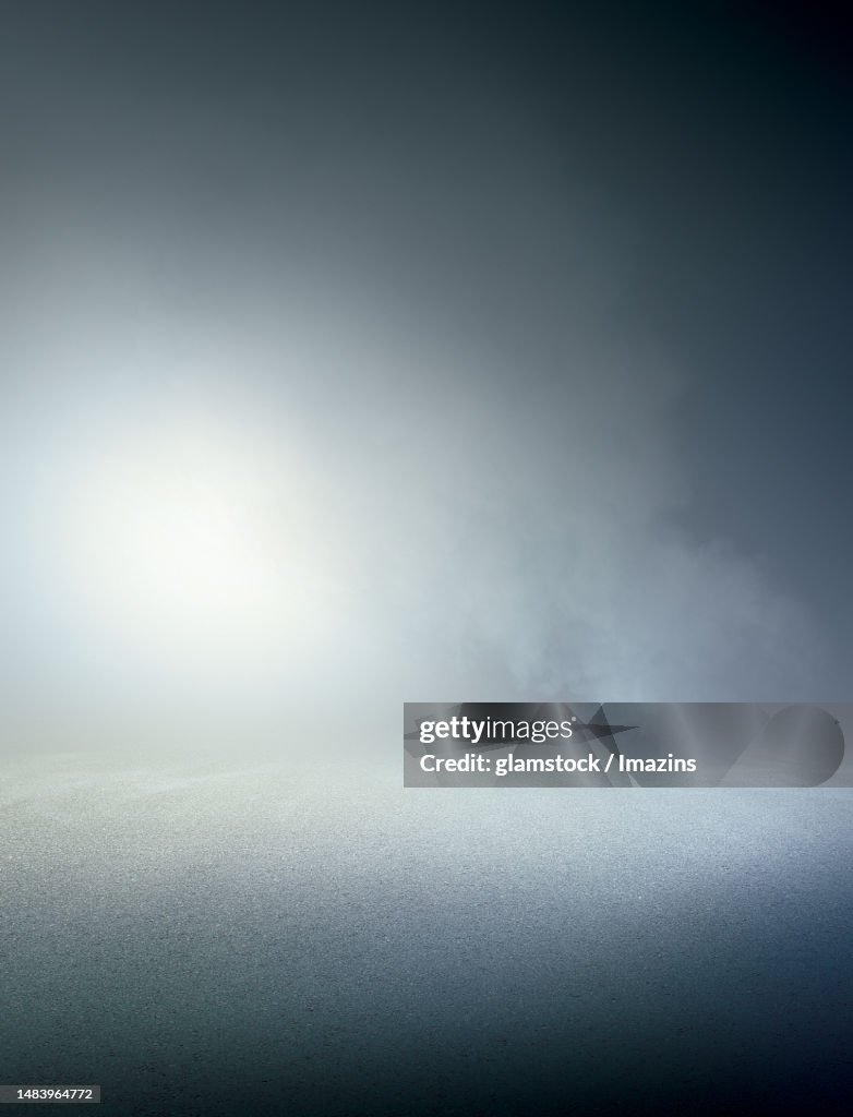 Background image, background, space, asphalt, dry ice, cloud fog, studio, no people