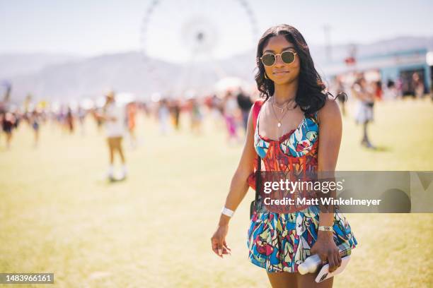 Festivalgoers are seen during the 2023 Coachella Valley Music and Arts Festival on April 21, 2023 in Indio, California.