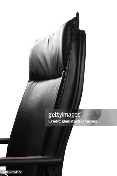 furniture, chair, office chair, leather chair, still life, no people, path - back of chair stock pictures, royalty-free photos & images
