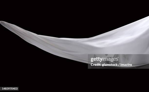 cloth source, silk, fly, flutter, white, still life, no people, path - swaying stock pictures, royalty-free photos & images